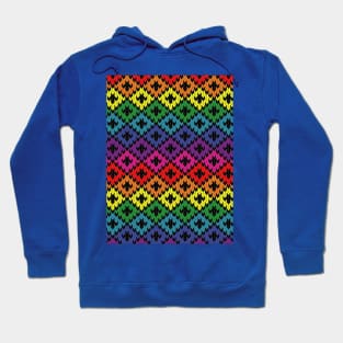 Rainbow Knitting Pattern Design Hoodie